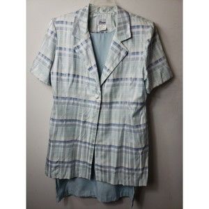 Darian Women's 2 piece dress and jacket sz 16 blue